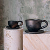 Coffee Cups, Black Clay